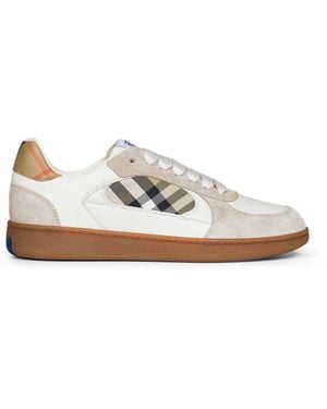 Burberry Sneakers Terrace Dove-Sand Leather Calf Sneakers - White
