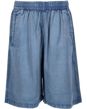 DIESEL Shorts P-Holg Viscose - Blue