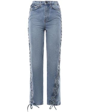 ROTATE BIRGER CHRISTENSEN Jeans Cotton - Blue