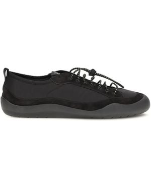 Prada Leather And Fabric Trainers - White