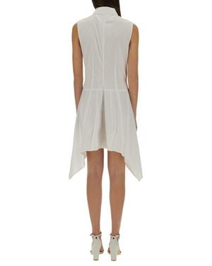 Helmut Lang Bustier Shirt Dress Cotton - Natural