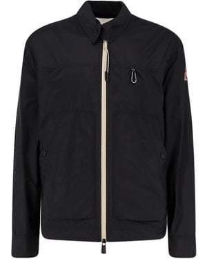 Moncler Brive Jacket With Logo Patch - Black