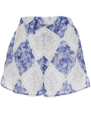 Twinset Floral Shorts - Blue