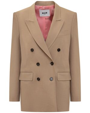 MSGM Coats & Jackets - Natural