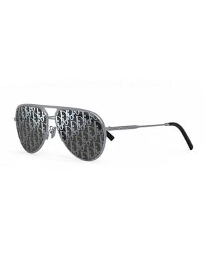 Dior Sunglasses Aviator Full Rim, Shiny Palladium Frame And Pattern Mirror Lens Essentiala2Uf0A8 Default Title - Grey