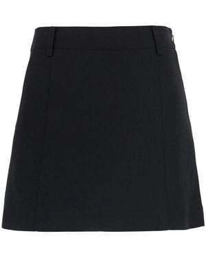 DUNST Mini Skirt Wool Blend Polyester - Black