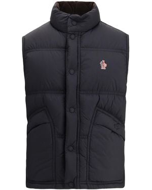 Moncler Aul Down-Filled Vest - Blue