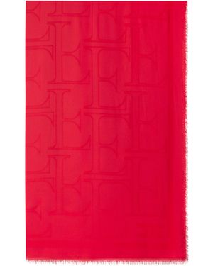 Elisabetta Franchi Foulard Logo Passion - Red