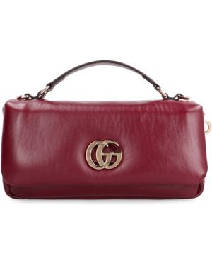 Gucci Small Milano Lamb Leather Handbag Handbags - Purple