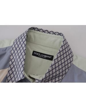 Dolce & Gabbana Cotton Patchwork Slim Shirt Cotten - Grey