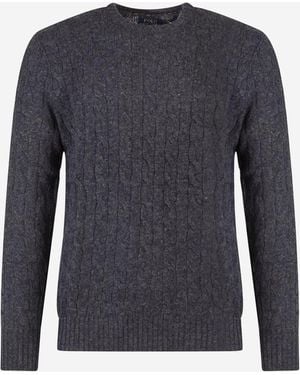 Polo Ralph Lauren Cable-Knit Wool And Cashmere Jumper - Blue