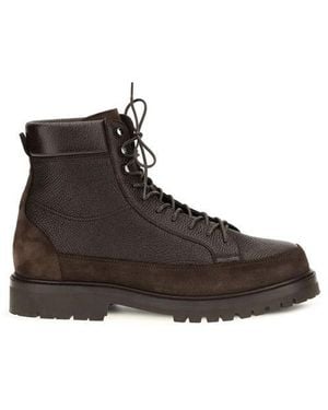 Brunello Cucinelli Deer Lace-Up Boots - Brown