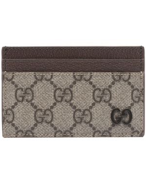 Gucci Gg Cardholder With Gg Details - Metallic