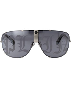 Philipp Plein Spp075M Metal Sunglasses - Grey