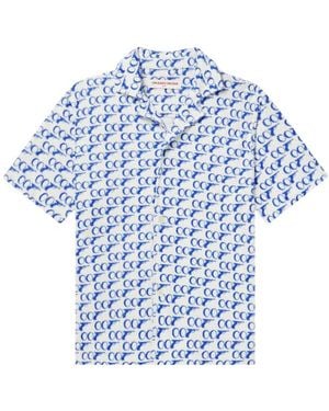 Orlebar Brown Howell James Bond Print-278663-007- Clothing - Blue