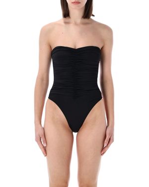 BELAMER Vivien Strapless One Piece Recycled Polyamide Swimwear - Black