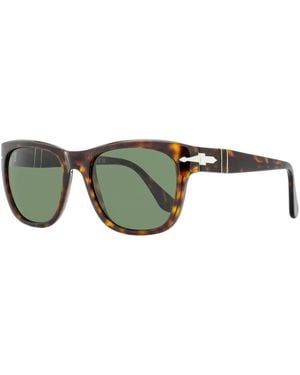 Persol Large Square Sunglasses Po3313S 24-31 55Mm Plastic (Acetate) - Green
