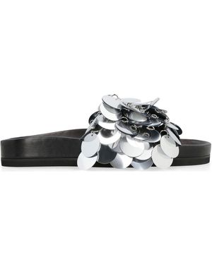 Rabanne Sparkle Decorative Applique Slides - Black
