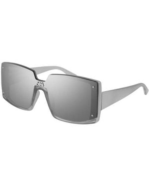 Balenciaga Sunglasses Square Full Rim, Frame And Mirror Lens Bb0081S002 - Gray