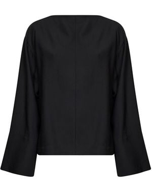 Studio Nicholson Twill Eorsa Open-Back Top - Black
