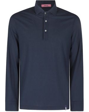 Drumohr Polo Ml Ice Cotton - Blue