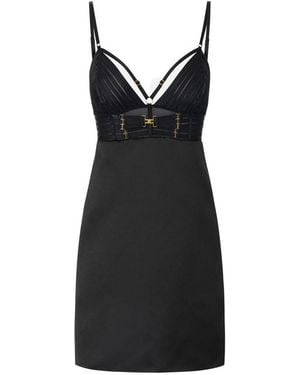 Elisabetta Franchi Mini Evening Dress - Black