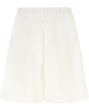 Xacus Carlotta Bermuda Shorts Cotton Bermuda - White