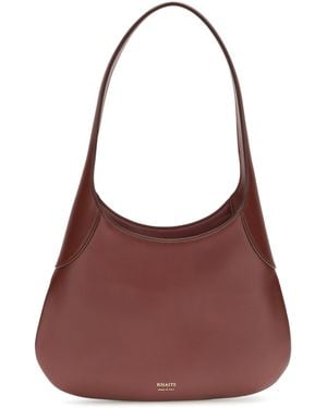 KHAITE Hobo Shoulder Bag Joan Calfskin - Brown