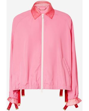 Fendi Bomber Jacket Technical Viscose - Pink