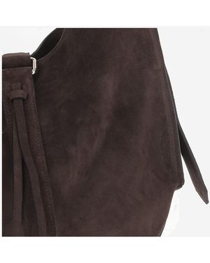 RADICA STUDIO Suede Bag Shoulder - Brown