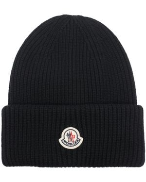Moncler Logo Hat - Black