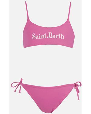MC2 Saint Barth Girl Double Face Bralette Bikini Jaiden - Pink