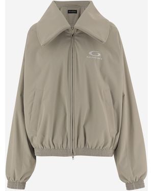 Balenciaga Stretch Polyester Jacket - Gray