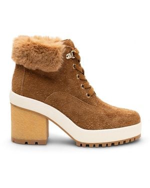 Hogan Faux Fur Ankle Boots - Black