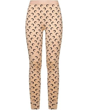 Marine Serre Crescent Moon Lycra Leggings - Metallic