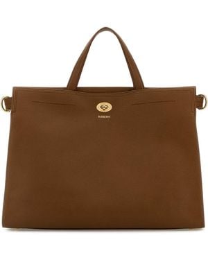 Burberry Caramel Leather Medium Cotswolds Handbag - Brown