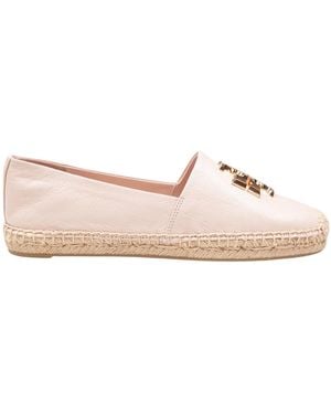 Tory Burch Soft Leather Espadrilles - Pink