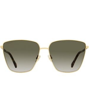 Jimmy Choo Square Lavi Sunglasses 06Jha-Havana 60Mm - Green