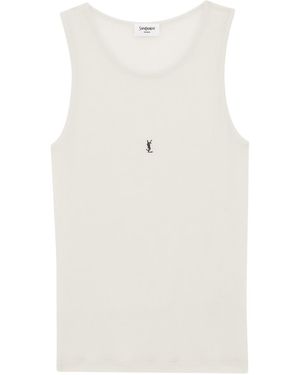 Women's Saint Laurent Sleeveless and tank tops | Lyst