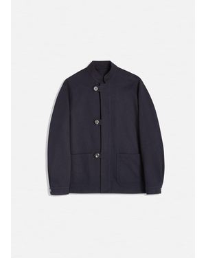 Doppiaa Aasti-C Cotton Work Jacket - Blue