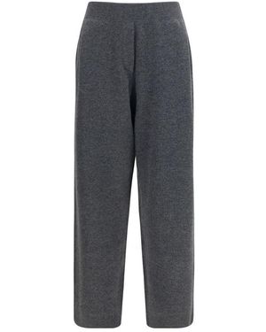 Brunello Cucinelli Cashmere Casual Pants - Gray