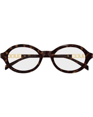 Gucci Gucci Gg2153O Linea Name Of Brand 002 Havana Glasses - Brown