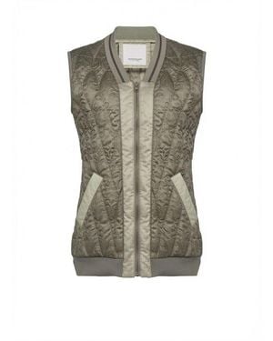 Pinko Pinko Quilted Jacquard Vest - Green
