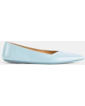 Marsèll Cazuolla Sky Nappa Leather Pointed Ballerinas Flatware - Blue