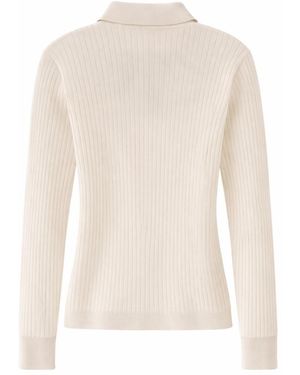 Max Mara Polo Shirt Cashmere And Silk - White