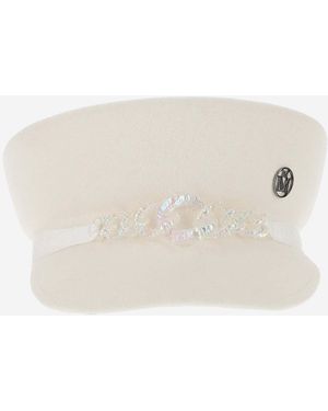 Maison Michel Felt Hat Abby - Natural