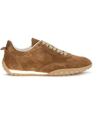 Tod's Suede Leather Sneakers Upper: Suede; Sole: Rubber - Brown