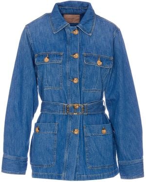 Twinset Denim Shirt Jacket - Blue
