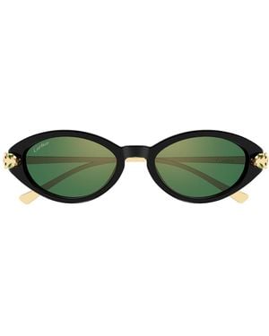 Cartier Cartier Ct0634S Panthère De Cartier 004 Sunglasses - Green