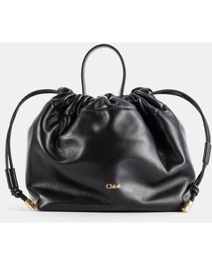 Chloé Icons Clutch Lambskin Nappa Clutches - Black